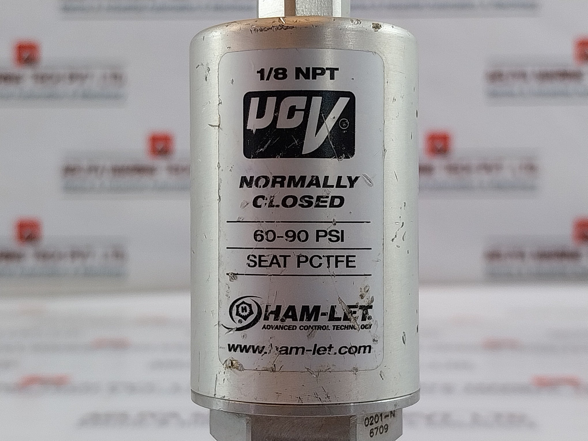 Ham-let Hm20-4Vkc-gf4M4-sp-300Psi Pneumatic Diaphragm Valve 1/8 Npt 60-90Psi