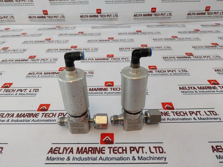 Ham-let Hm20-4Vkc-gf4M4-sp-300Psi Pneumatic Diaphragm Valve 1/8 Npt 60-90Psi