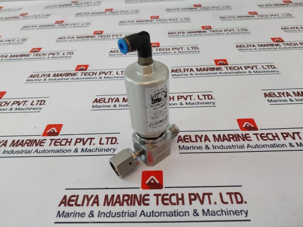 Ham-let Hm20-4Vkc-gf4M4-sp-300Psi Pneumatic Diaphragm Valve 1/8 Npt 60-90Psi