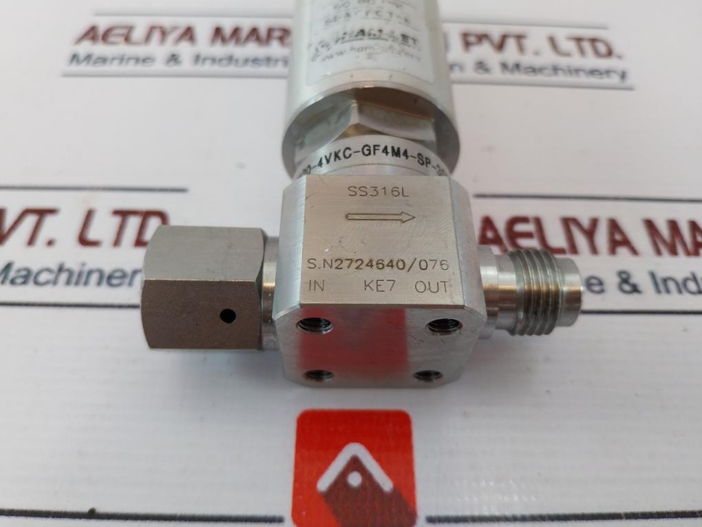 Ham-let Hm20-4Vkc-gf4M4-sp-300Psi Pneumatic Diaphragm Valve 1/8 Npt 60-90Psi