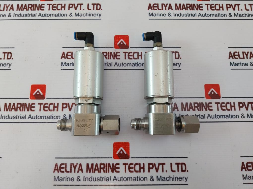 Ham-let Hm20-4Vkc-gf4M4-sp-300Psi Pneumatic Diaphragm Valve 60-90 Psi , 1/8 Npt