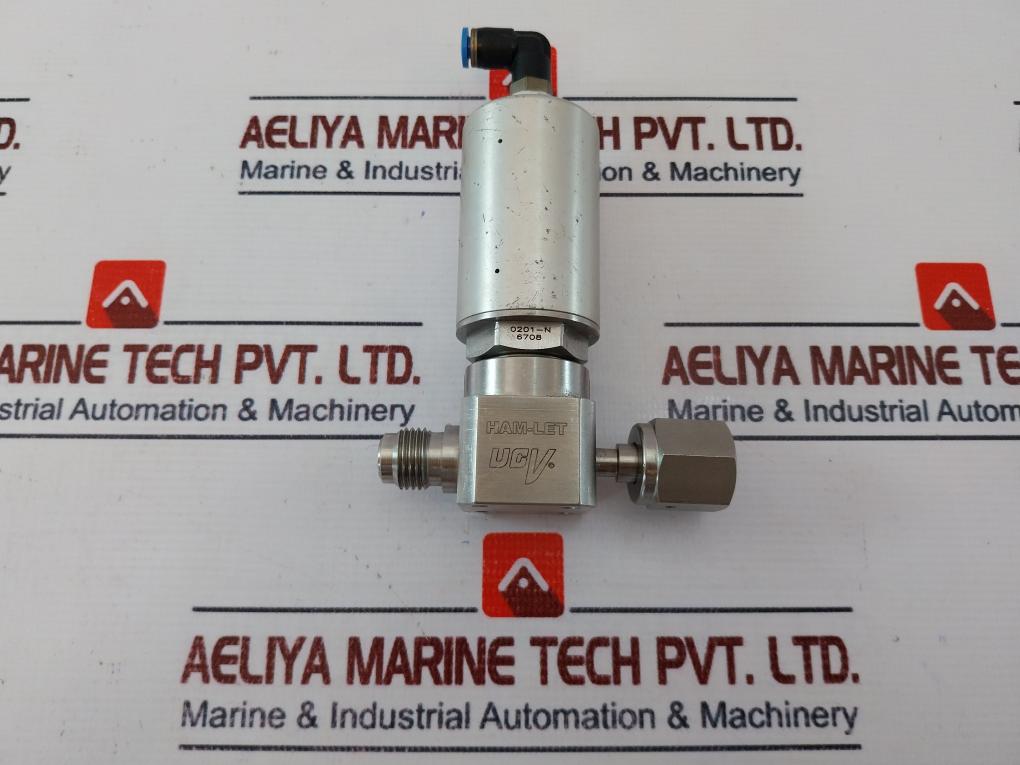 Ham-let Hm20-4Vkc-gf4M4-sp-300Psi Pneumatic Diaphragm Valve 60-90 Psi , 1/8 Npt