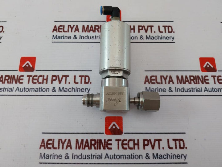Ham-let Hm20-4Vkc-gf4M4-sp-300Psi Pneumatic Diaphragm Valve 60-90 Psi , 1/8 Npt