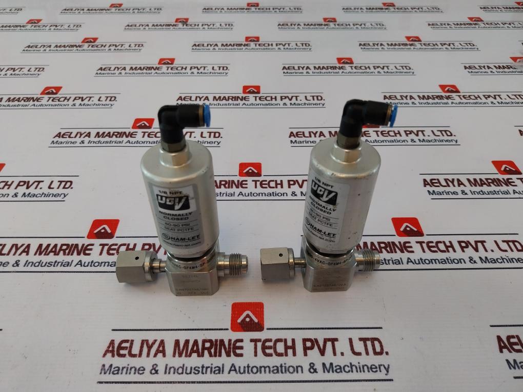 Ham-let Hm20-4Vkc-gf4M4-sp-300Psi Pneumatic Diaphragm Valve 60-90 Psi , 1/8 Npt