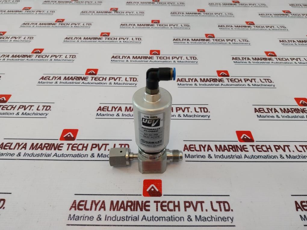 Ham-let Hm20-4Vkc-gf4M4-sp-300Psi Pneumatic Diaphragm Valve 60-90 Psi , 1/8 Npt