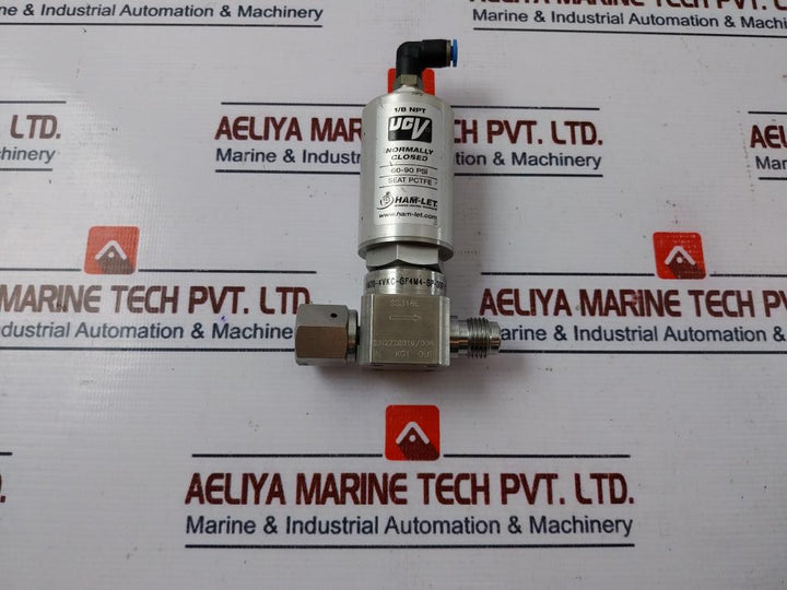 Ham-let Hm20-4Vkc-gf4M4-sp-300Psi Pneumatic Diaphragm Valve Ucv 1/8Npt 60-90 Psi