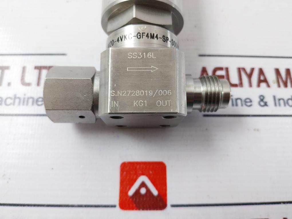 Ham-let Hm20-4Vkc-gf4M4-sp-300Psi Pneumatic Diaphragm Valve Ucv 1/8Npt 60-90 Psi