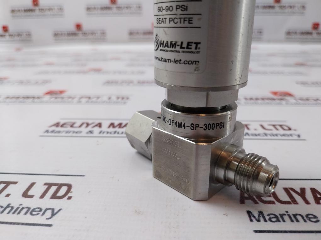 Ham-let Hm20-4Vkc-gf4M4-sp-300Psi Pneumatic Diaphragm Valve Ucv 1/8Npt 60-90 Psi