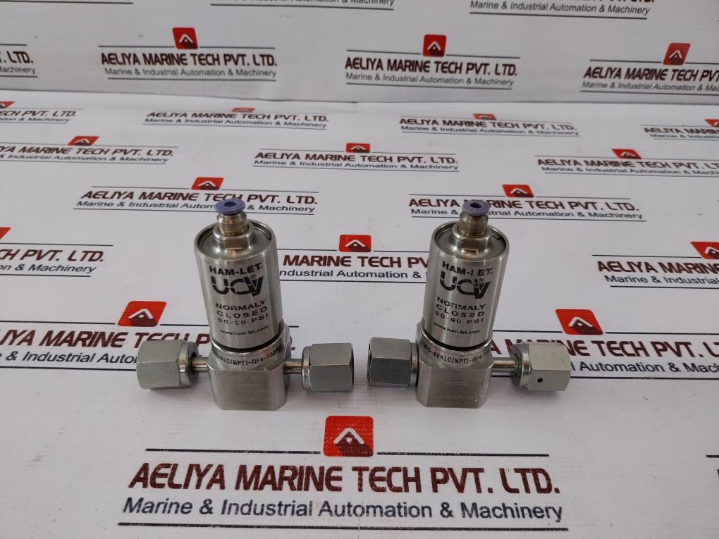 Ham-let Hm20-4Vklc(Npt)-gf4-150Psi Normally Closed Valve 60-90 Psi Ss316L