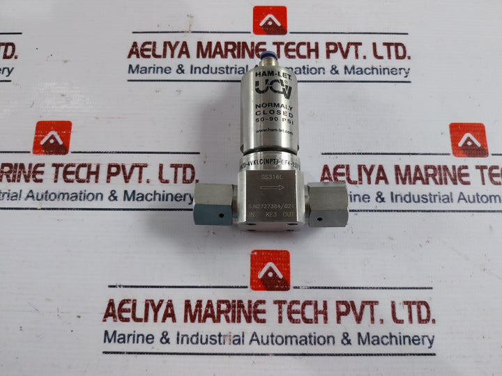 Ham-let Hm20-4Vklc(Npt)-gf4-150Psi Pneumatic Diaphram Valve