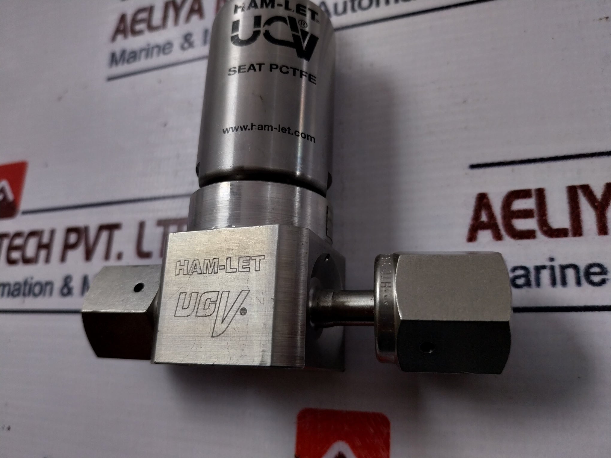 Ham-let Hm20-4Vklc(Npt)-gf4-150Psi Pneumatic Diaphram Valve 60-90 Psi