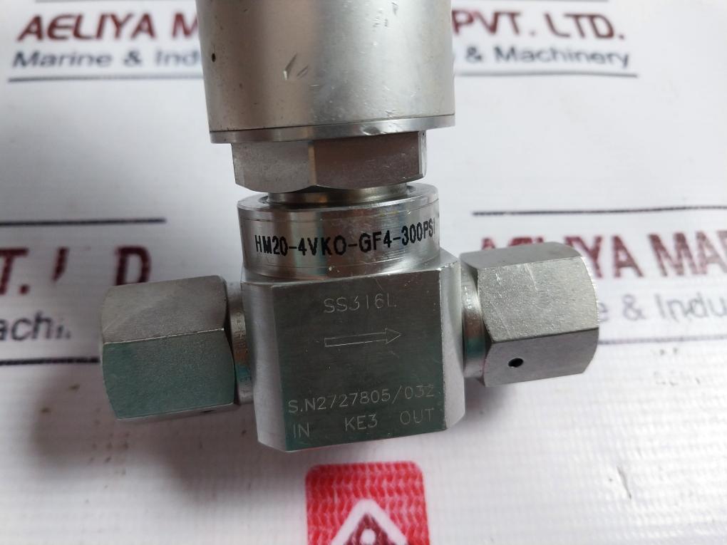 Ham-let Hm20-4Vko-gf4-300Psi Pneumatic Diaphragm Valve