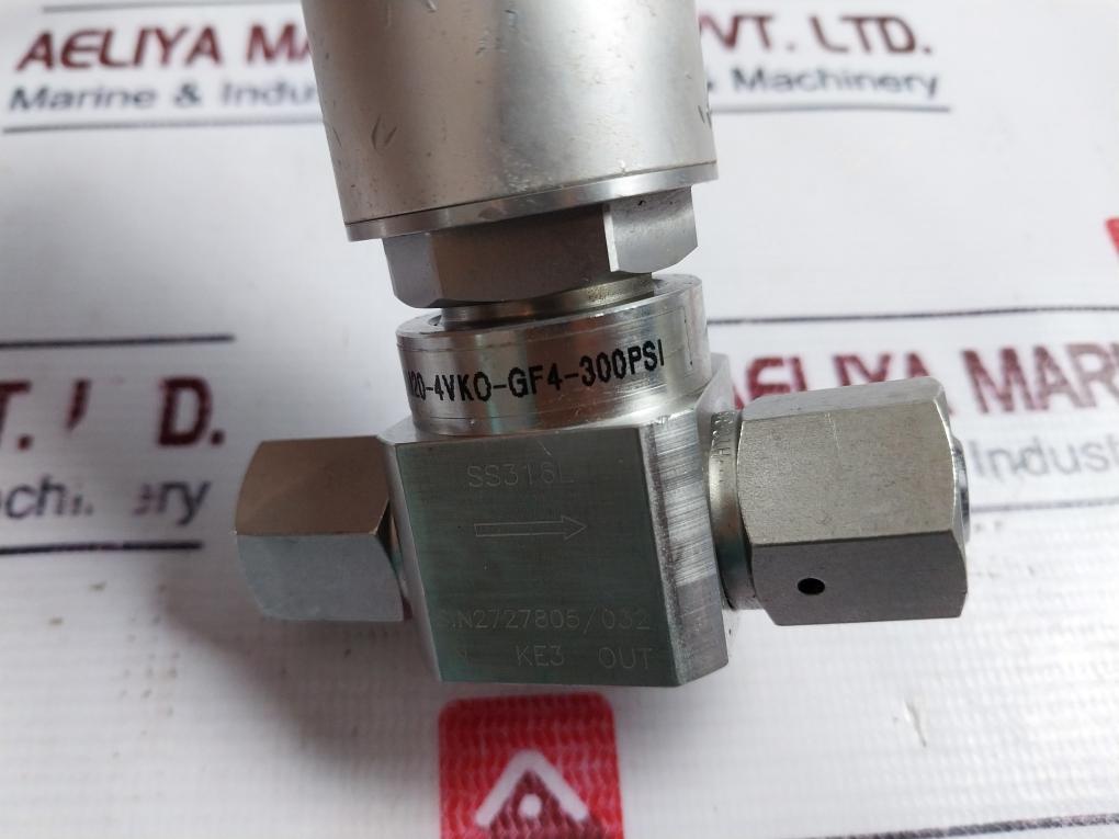 Ham-let Hm20-4Vko-gf4-300Psi Pneumatic Diaphragm Valve