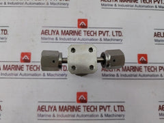 Ham-let Hm20-4Vko-gf4-300Psi Pneumatic Diaphragm Valve 0.4~0.6 Mpag Ss316L Used