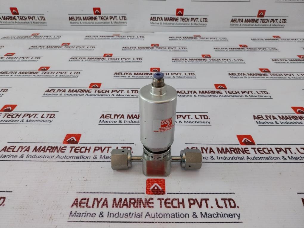 Ham-let Hm20-4Vko-gf4-300Psi Pneumatic Diaphragm Valve 0.4~0.6 Mpag Ss316L Used
