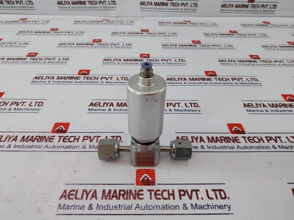 Ham-let Hm20-4Vko-gf4-300Psi Pneumatic Diaphragm Valve 0.4~0.6 Mpag Ss316L Used