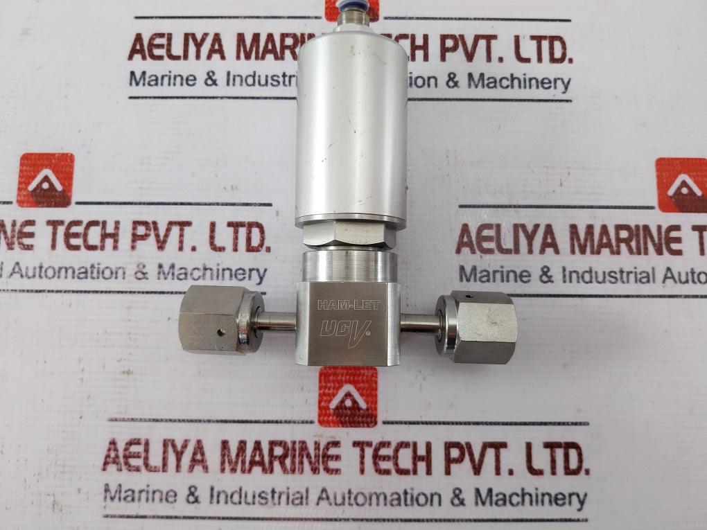 Ham-let Hm20-4Vko-gf4-300Psi Pneumatic Diaphragm Valve 0.4~0.6 Mpag Ss316L Used