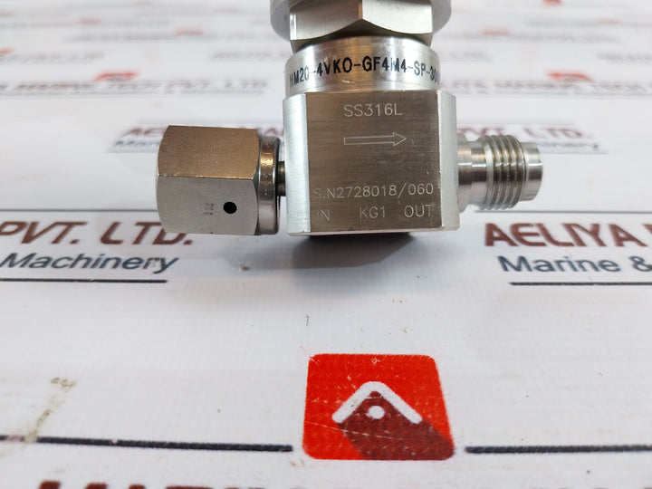 Ham-let Hm20-4Vko-gf4M4-sp-300Psi Normally Open Pneumatic Diaphram Valve