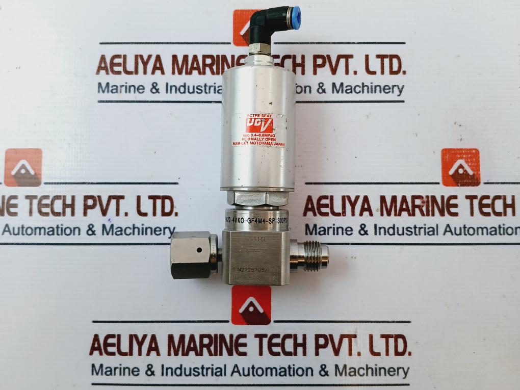 Ham-let Hm20-4Vko-gf4M4-sp-300Psi Pneumatic Diaphragm Valve 0.4-0.6Mpag