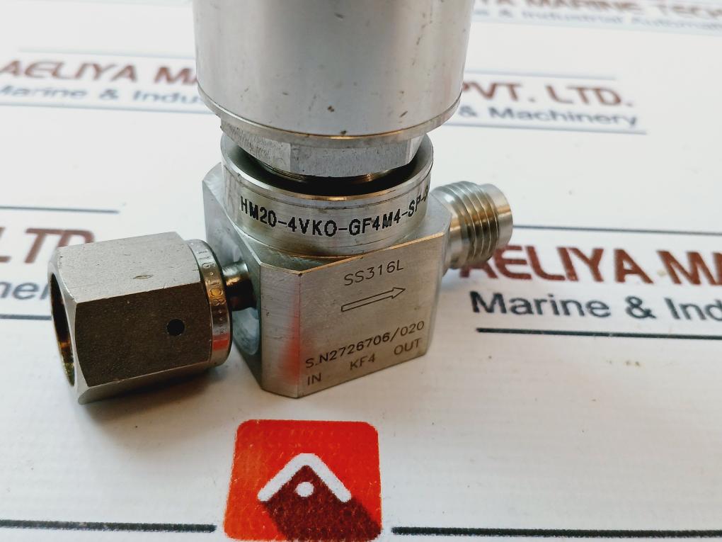 Ham-let Hm20-4Vko-gf4M4-sp-300Psi Pneumatic Diaphragm Valve 0.4-0.6Mpag