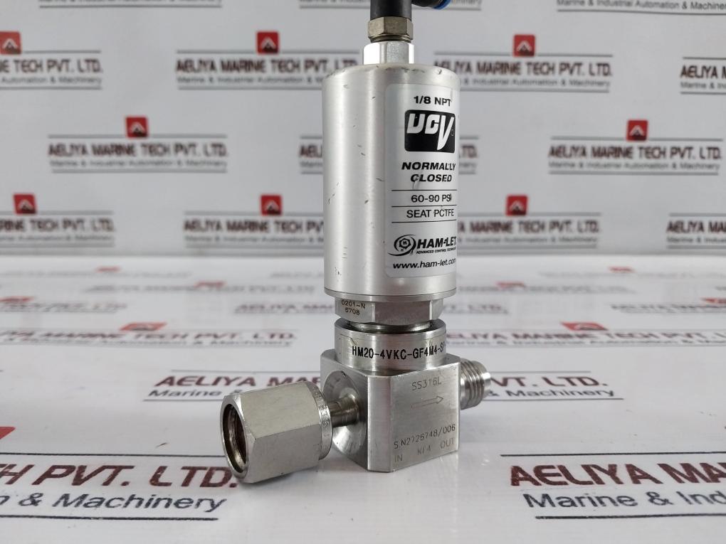 Ham-let Hm20-4Vkc-gf4M4-sp-300Psi Ucv 1/8 Npt Normally Closed Valve