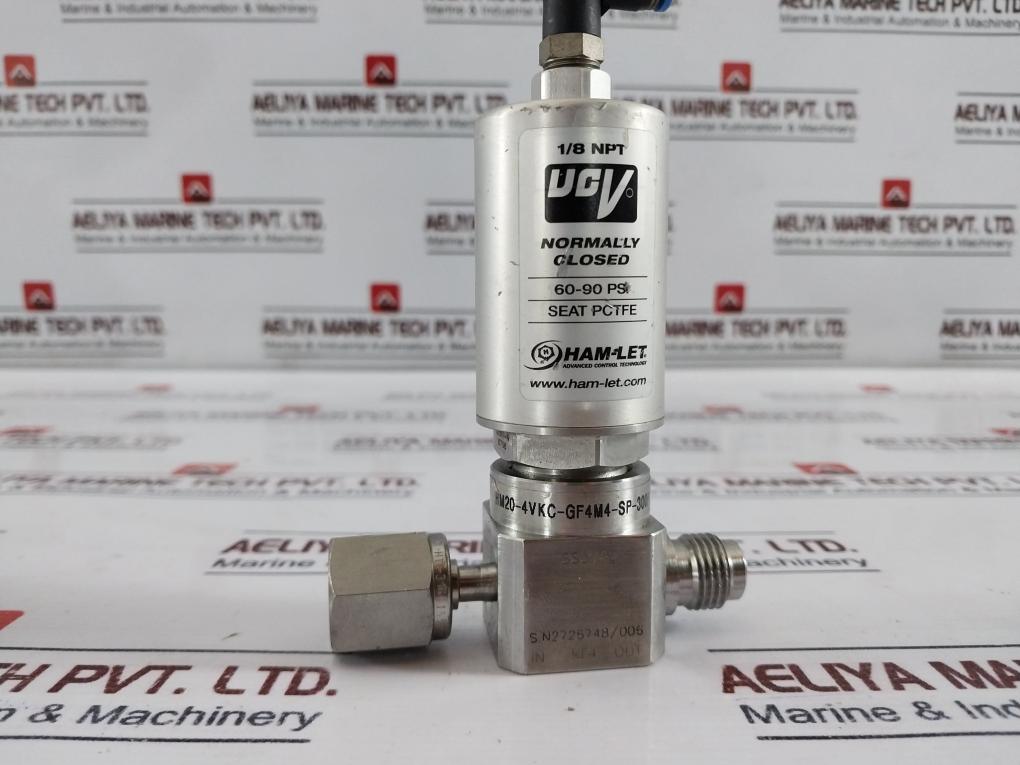 Ham-let Hm20-4Vkc-gf4M4-sp-300Psi Ucv 1/8 Npt Normally Closed Valve
