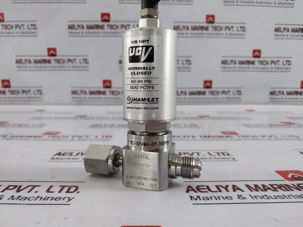 Ham-let Hm20-4Vkc-gf4M4-sp-300Psi Ucv 1/8 Npt Normally Closed Valve