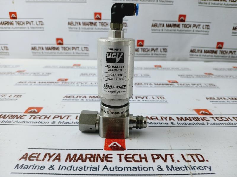 Ham-let Hm20-4Vkc-gf4M4-sp-300Psi Normally Closed Pneumatic Diaphragm Valve