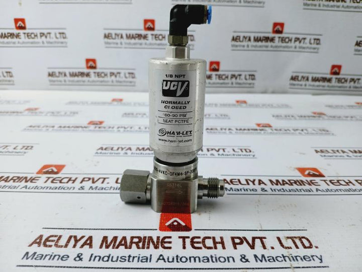 Ham-let Hm20-4Vkc-gf4M4-sp-300Psi Normally Closed Pneumatic Diaphragm Valve