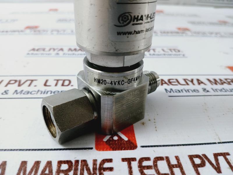 Ham-let Hm20-4Vkc-gf4M4-sp-300Psi Normally Closed Pneumatic Diaphragm Valve