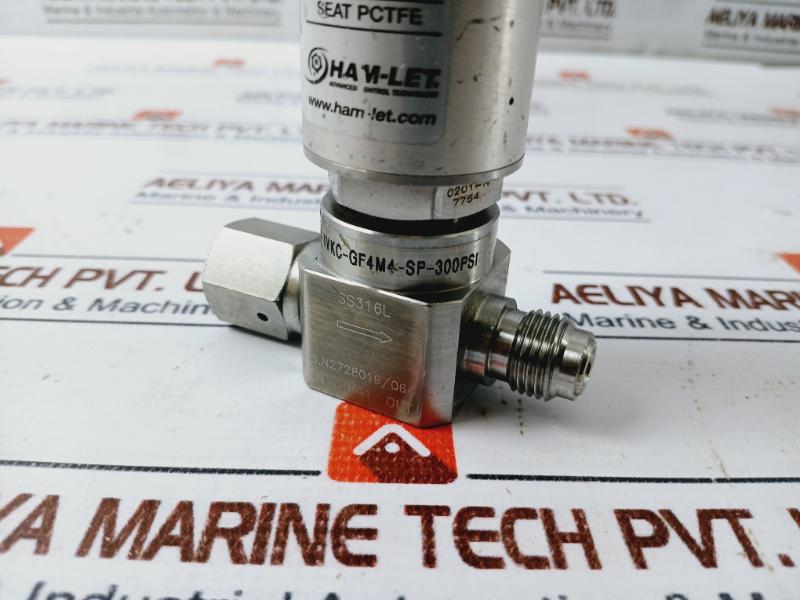 Ham-let Hm20-4Vkc-gf4M4-sp-300Psi Normally Closed Pneumatic Diaphragm Valve