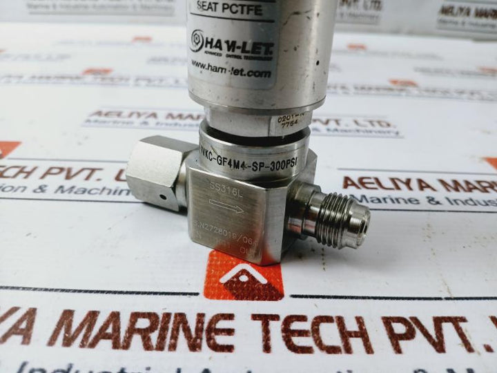 Ham-let Hm20-4Vkc-gf4M4-sp-300Psi Normally Closed Pneumatic Diaphragm Valve