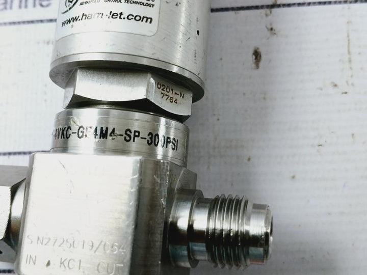 Ham-let Hm20-4Vkc-gf4M4-sp-300Psi Normally Closed Pneumatic Diaphragm Valve