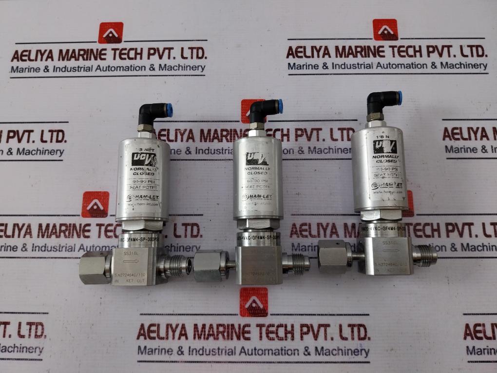 Ham-let Hm20-4Vkc-gf4M4-sp-300Psi Pneumatic Diaphragm Valve 1/8Npt Ss316L