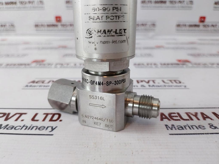 Ham-let Hm20-4Vkc-gf4M4-sp-300Psi Pneumatic Diaphragm Valve 1/8Npt Ss316L Ke7