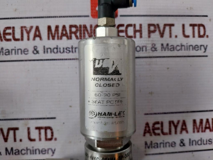 Ham-let Hm20-4Vkc-gf4M4-sp-300Psi Pneumatic Diaphragm Valve 1/8Npt Ss316L Ke7
