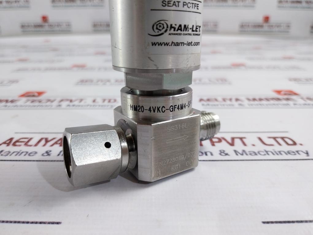 Ham-let Hm20-4Vkc-gf4M4-sp-300Psi Pneumatic Diaphragm Valve 1/8 Npt Kg1