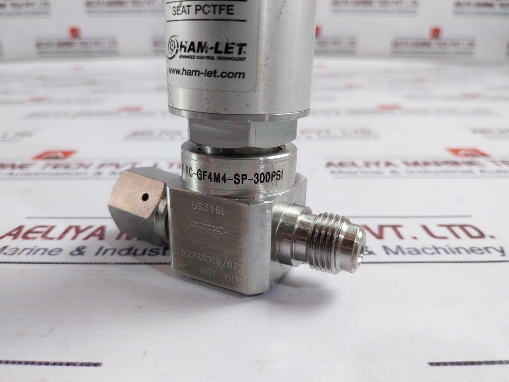 Ham-let Hm20-4Vkc-gf4M4-sp-300Psi Pneumatic Diaphragm Valve 1/8 Npt Kg1