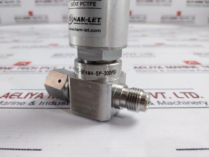 Ham-let Hm20-4Vkc-gf4M4-sp-300Psi Pneumatic Diaphragm Valve 1/8 Npt Kg1
