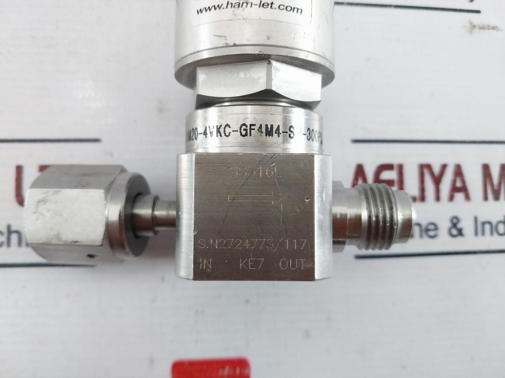 Ham-let Hm20-4Vkc-gf4M4-sp-300Psi Pneumatic Diaphragm Valve