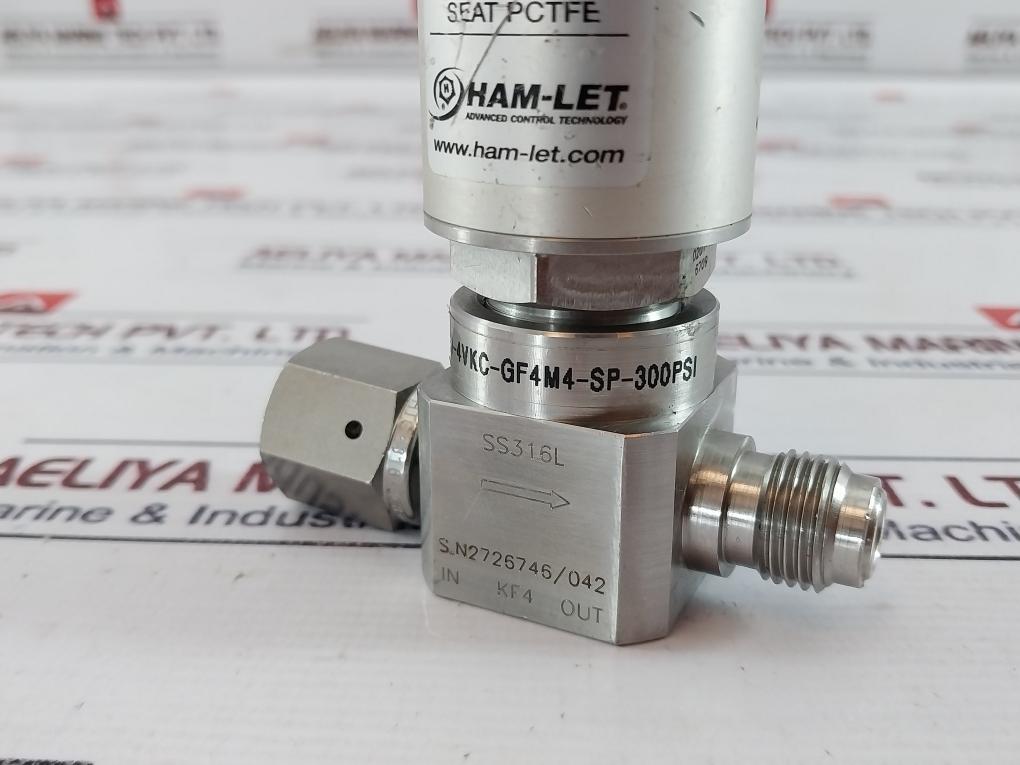 Ham-let Hm20-4Vkc-gf4M4-sp-300Psi Pneumatic Diaphragm Valve