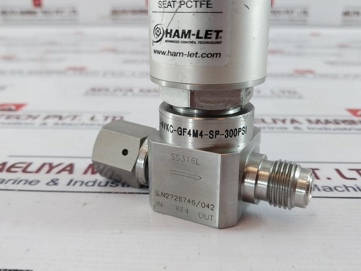 Ham-let Hm20-4Vkc-gf4M4-sp-300Psi Pneumatic Diaphragm Valve 6709