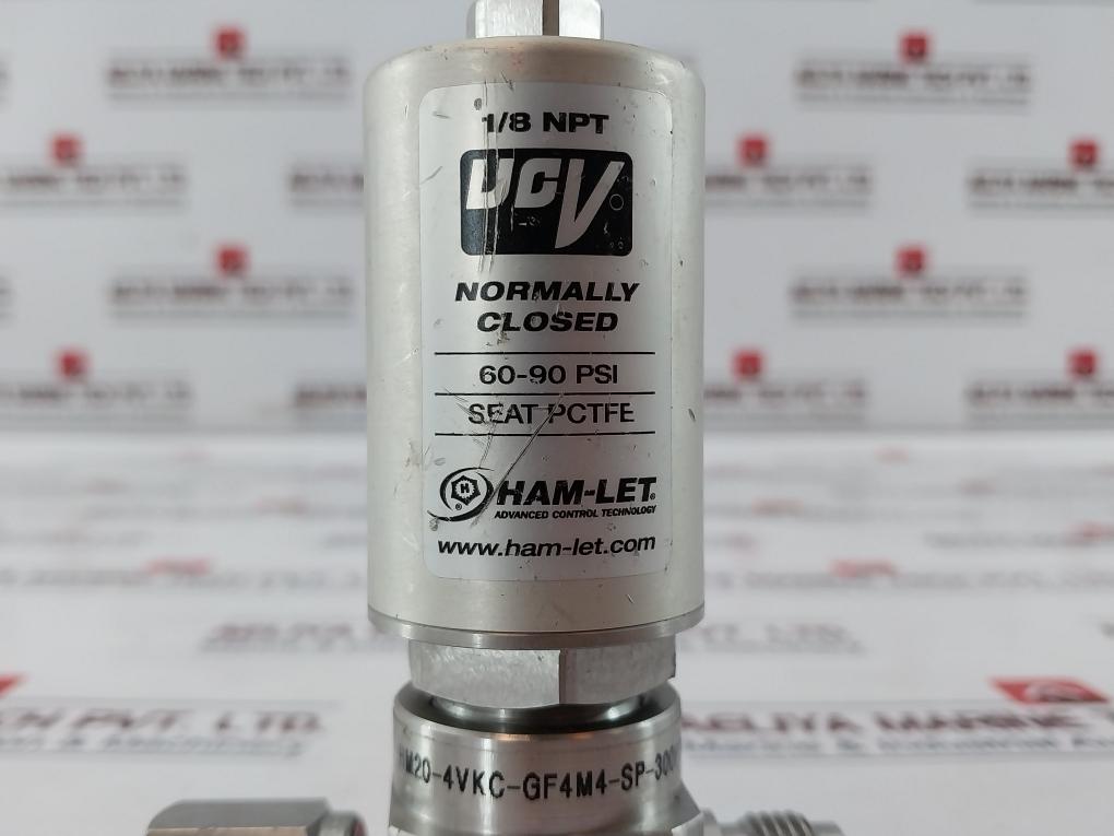 Ham-let Hm20-4Vkc-gf4M4-sp-300Psi Pneumatic Diaphragm Valve