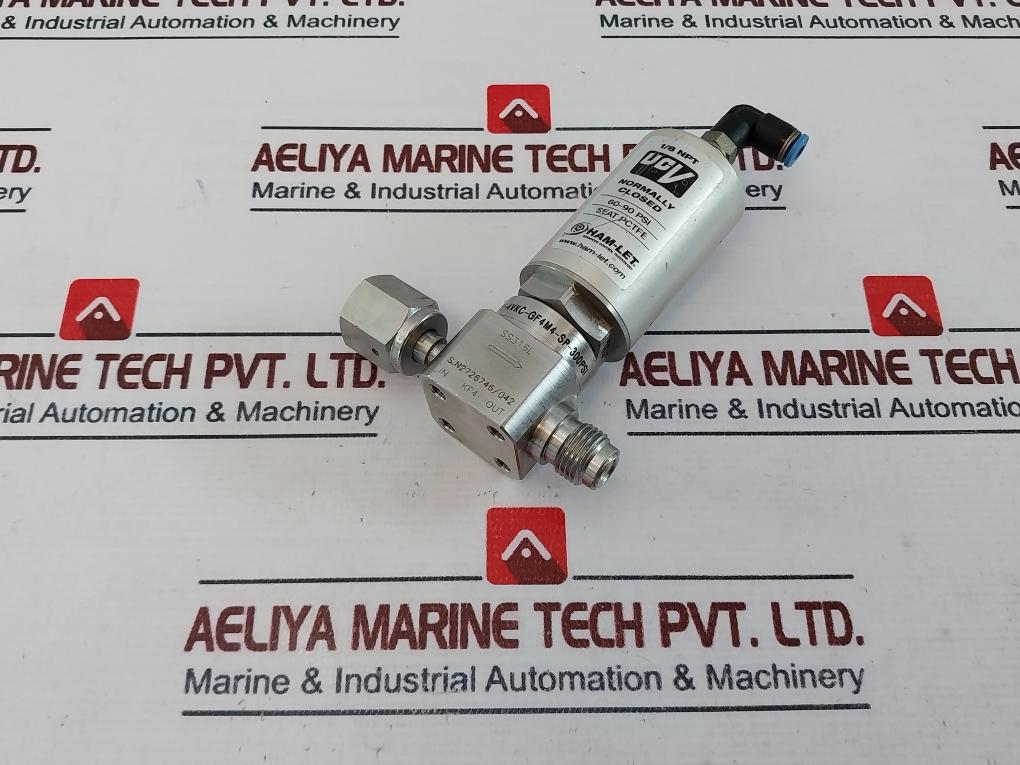 Ham-let Hm20-4Vkc-gf4M4-sp-300Psi Pneumatic Diaphragm Valve