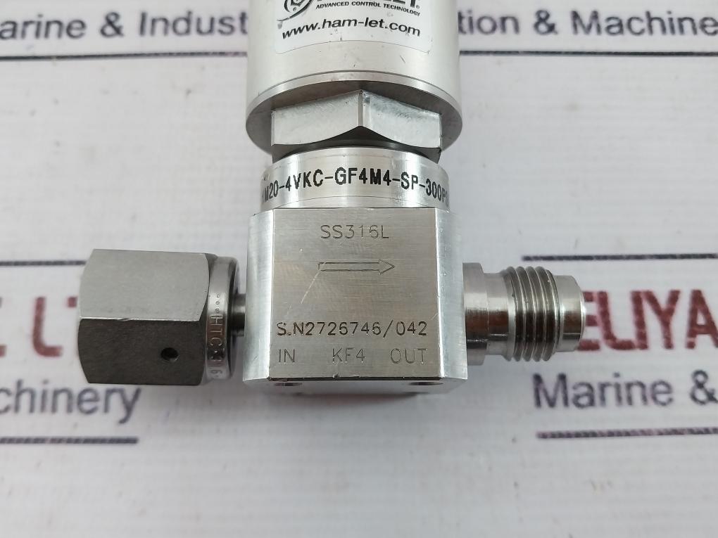 Ham-let Hm20-4Vkc-gf4M4-sp-300Psi Pneumatic Diaphragm Valve