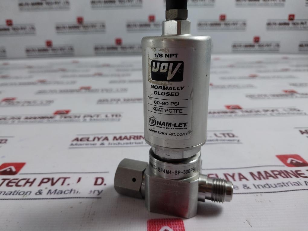 Ham-let Hm20-4Vkc-gf4M4-sp-300Psi Pneumatic Diaphragm Valve Ss316L 60-90 Psi