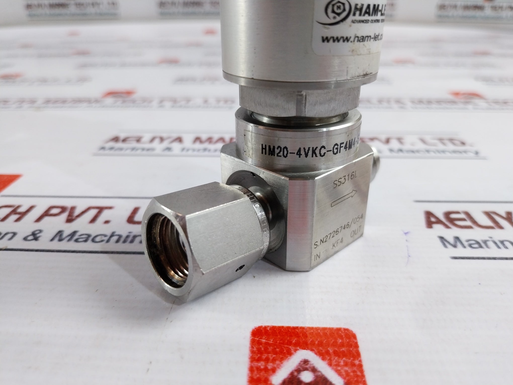 Ham-let Hm20-4Vkc-gf4M4-sp-300Psi Ucv Pneumatic Diaphragm Valve 1/8 Npt