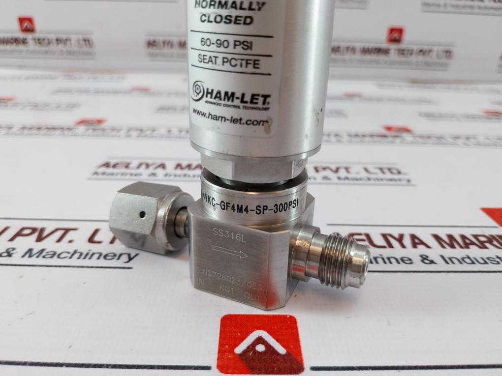 Ham-let Hm20-4Vkc-gf4M4-sp-300Psi, Ucv Pneumatic Diaphragm Valve 1/8 Npt