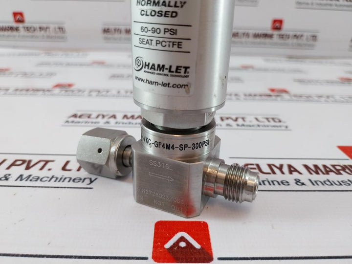 Ham-let Hm20-4Vkc-gf4M4-sp-300Psi, Ucv Pneumatic Diaphragm Valve 1/8 Npt
