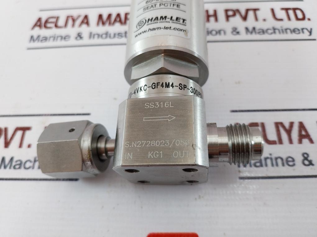 Ham-let Hm20-4Vkc-gf4M4-sp-300Psi, Ucv Pneumatic Diaphragm Valve 1/8 Npt